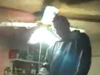 Psycho Jumps Into Barbed Wire Fan 