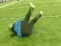 Star Jones Gets Knocked Out by a Football 
