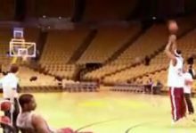 Lebron James Sinking 80 Footers 