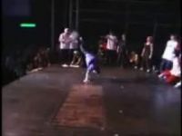 Break Dancer Falls Off Stage 