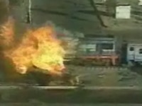 Truck and Train Explosion 