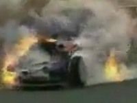 Race Car Explodes 